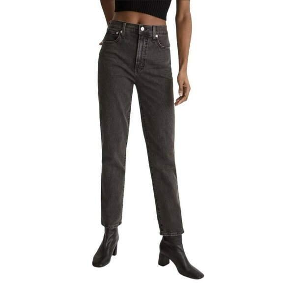 Madewell Perfect Vintage Jean Black Factory Faded Womans 26 - Picture 2 of 15